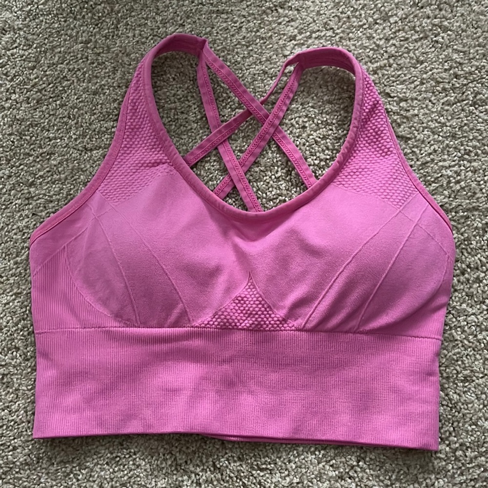 Pink sports bra/tank